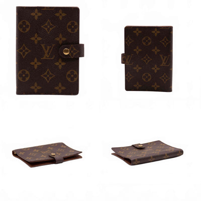 $505 1999 Louis Vuitton Monogram Small Ring Agenda Cover CA0979