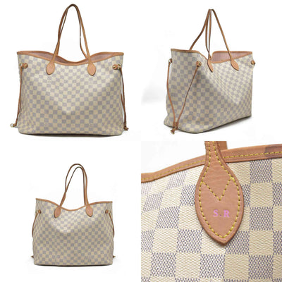 $2200 Louis Vuttion Damier Azur Neverfull GM SD4169 Rose Ballerine