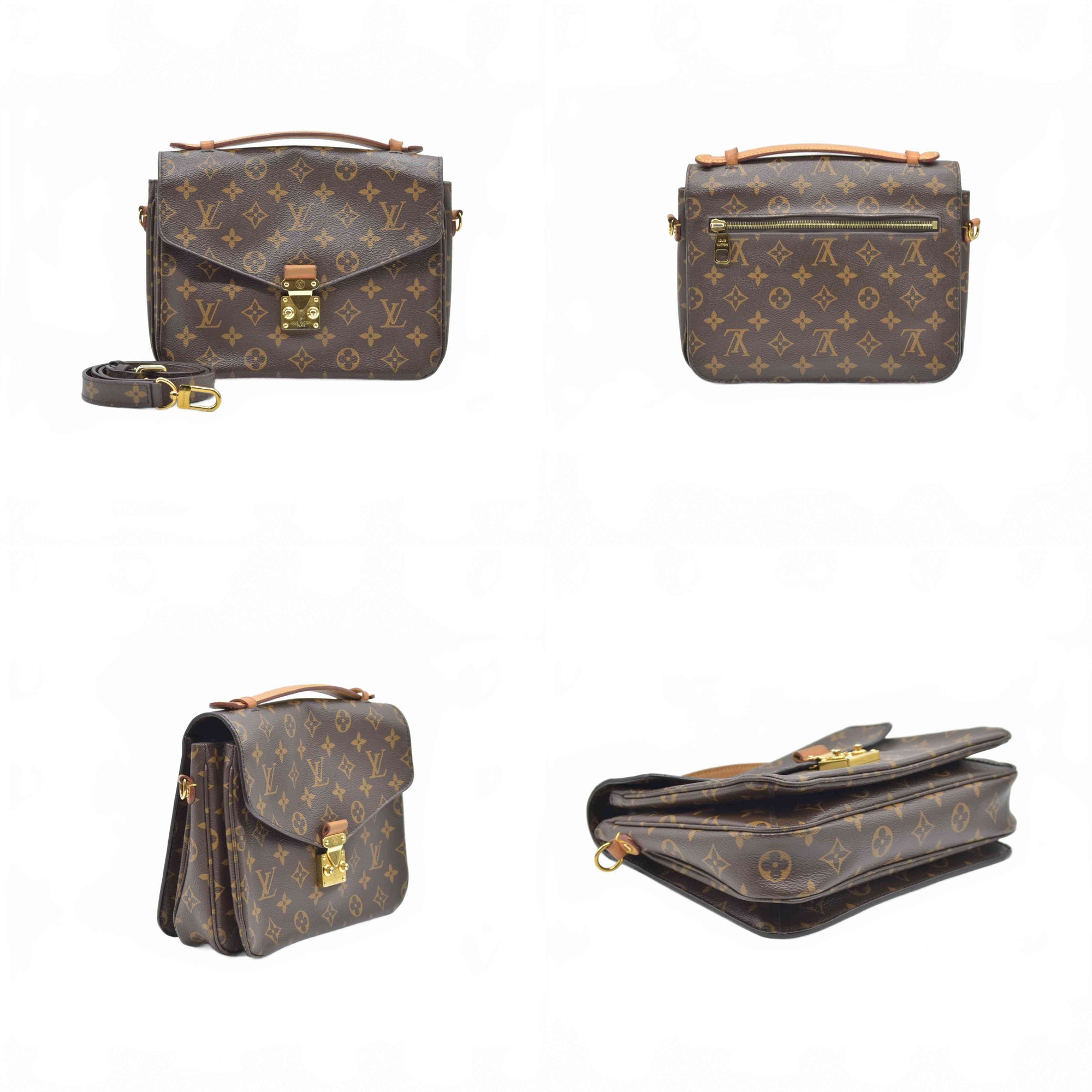$2750 Louis Vuitton  Monogram Pochette Metis PL1138