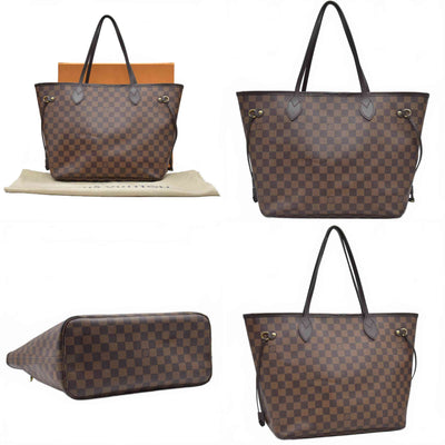 $2240 2020 Louis Vuitton Damier Ebene Neverfull MM SD4290