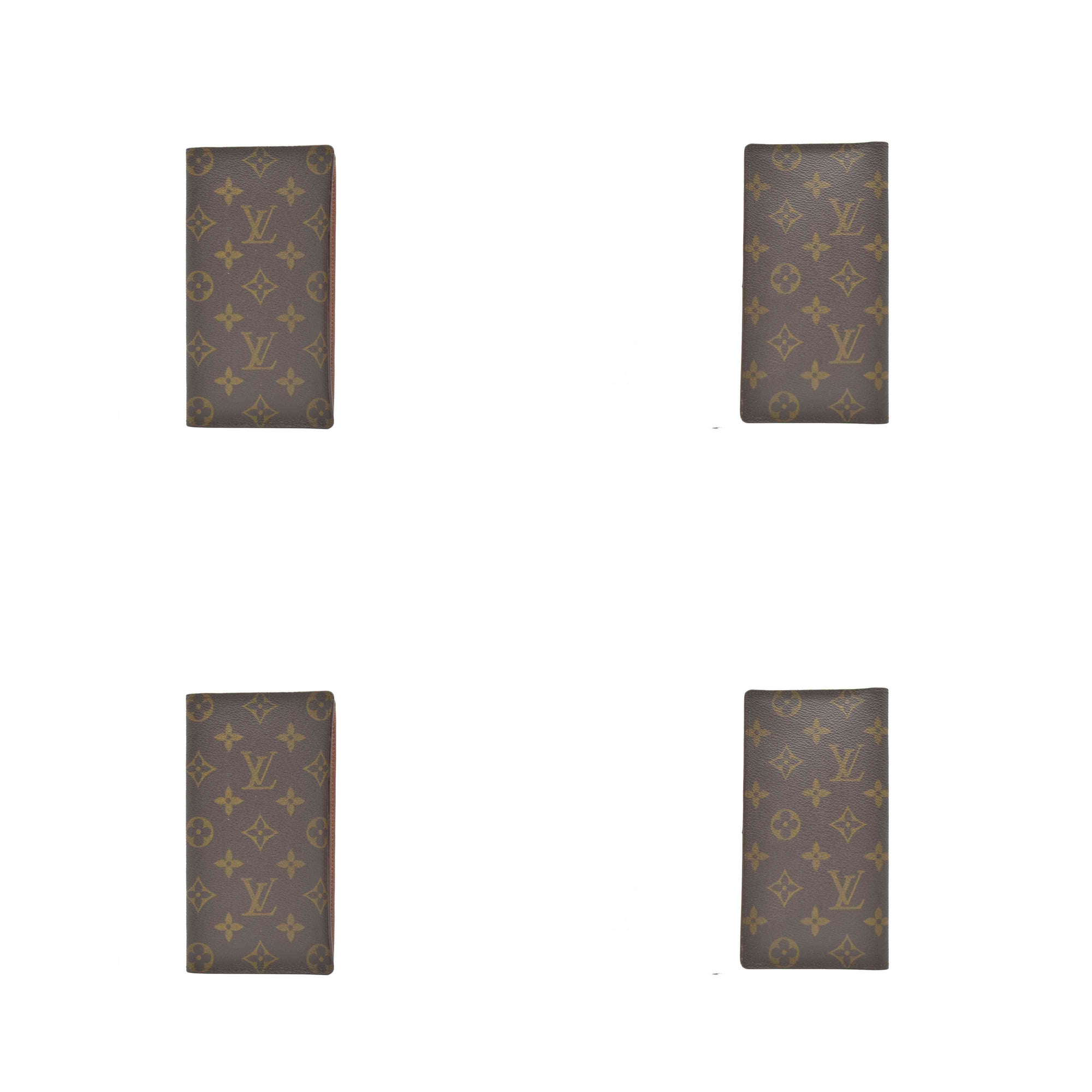$440 Louis Vuitton Monogram Porte Cartes Credit Yen Bifold Long Wallet CT0944