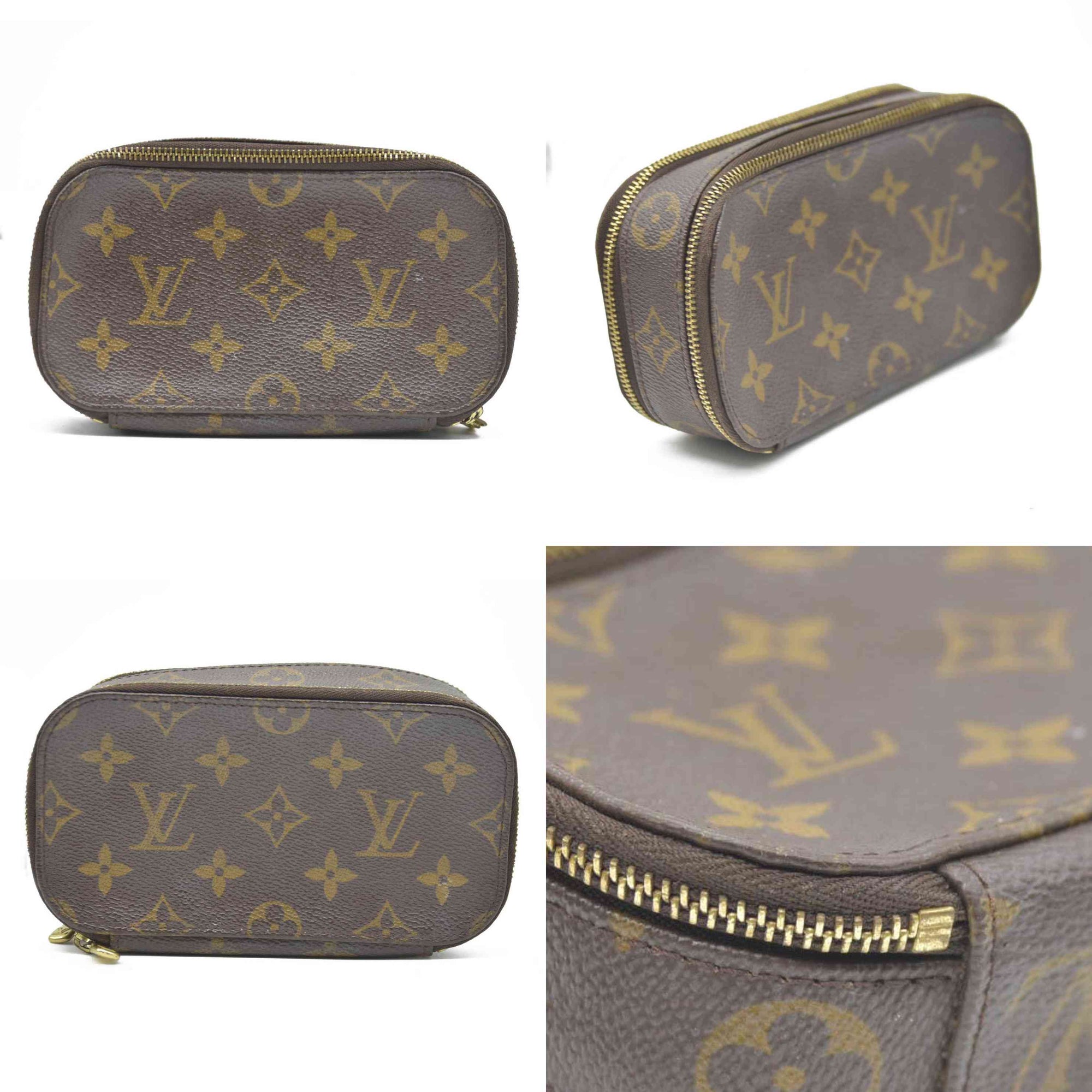 Louis Vuitton Monogram Trousse Blush PM Cosmetic Pouch VI0042