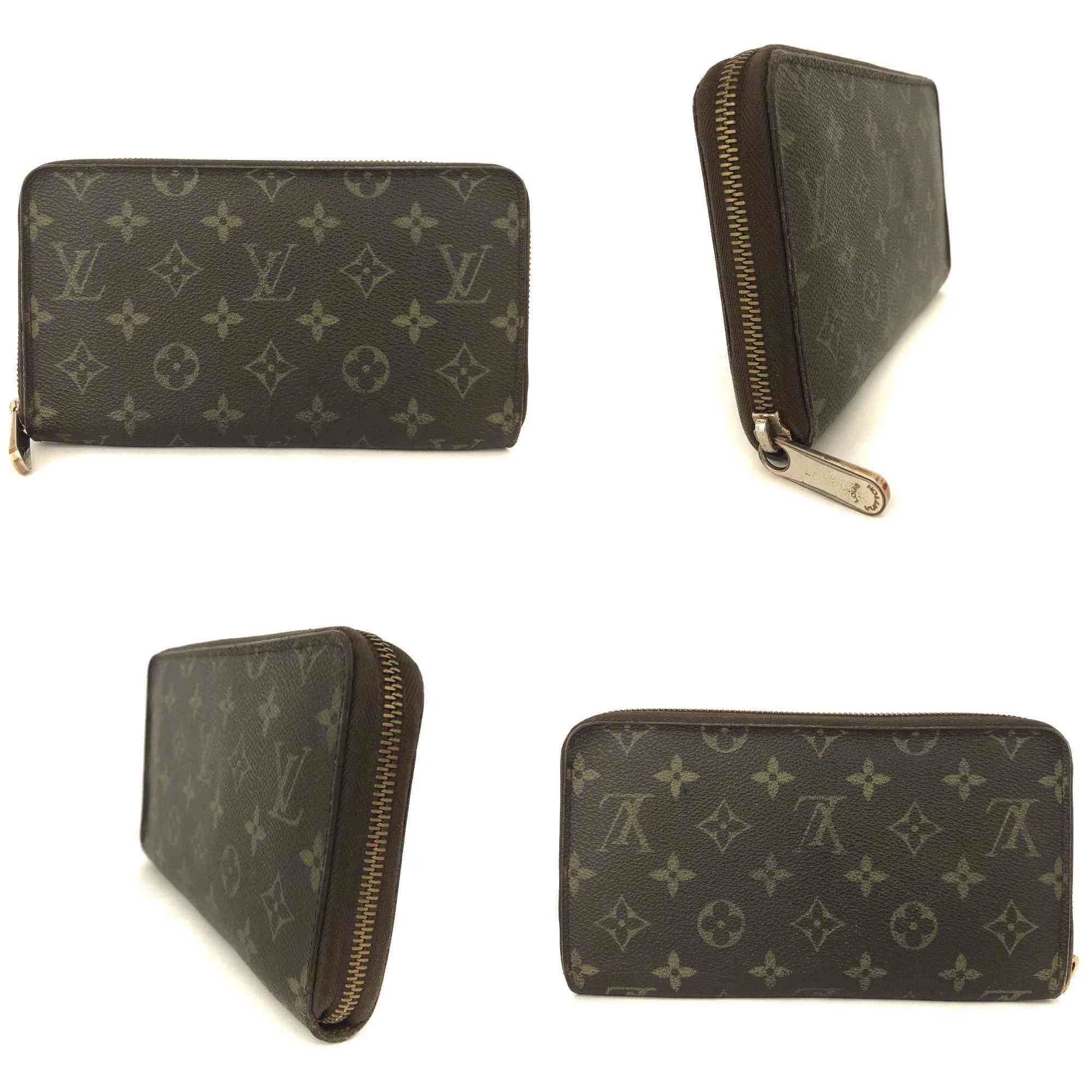 $1040 Louis Vuitton Monogram Zippy Zip Around Organizer Long Wallet VI1015
