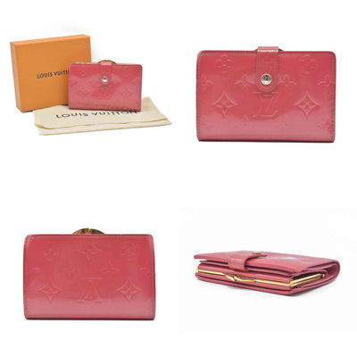 $935 LOUIS VUITTON Monogram Vernis Porte Monnaie Billets Viennois wallet