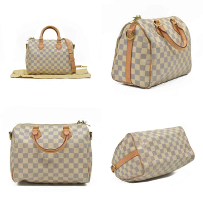 $1940 Louis Vuitton  Damier Azur Speedy Bandouliere 25 DU3165