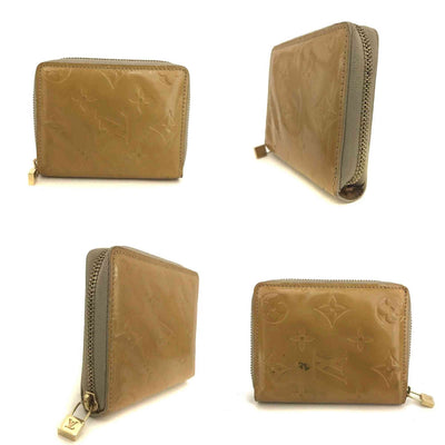 $520 1999 Louis Vuitton Vernis Zippy Coin Purse Wallet Beige BJ0959