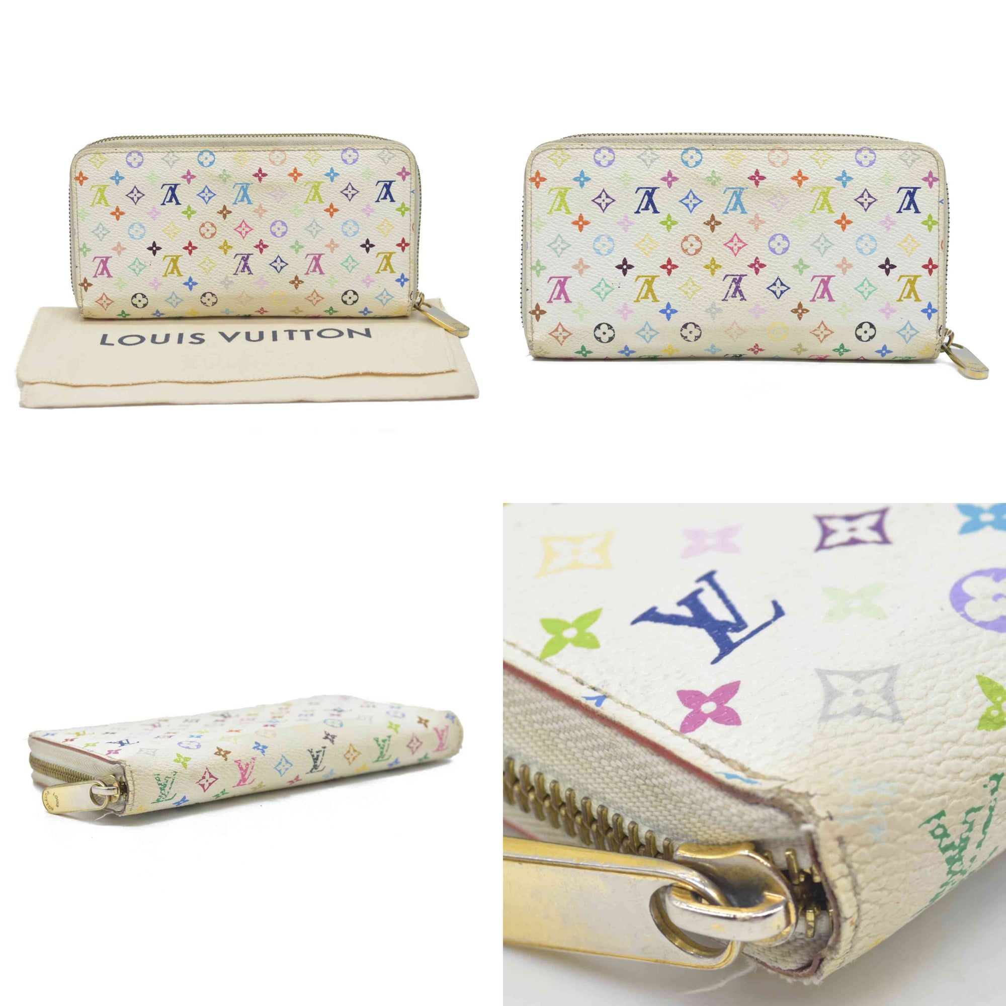 $1050LOUIS VUITTON Monogram Zippy Zip Around Long Wallet CA2191