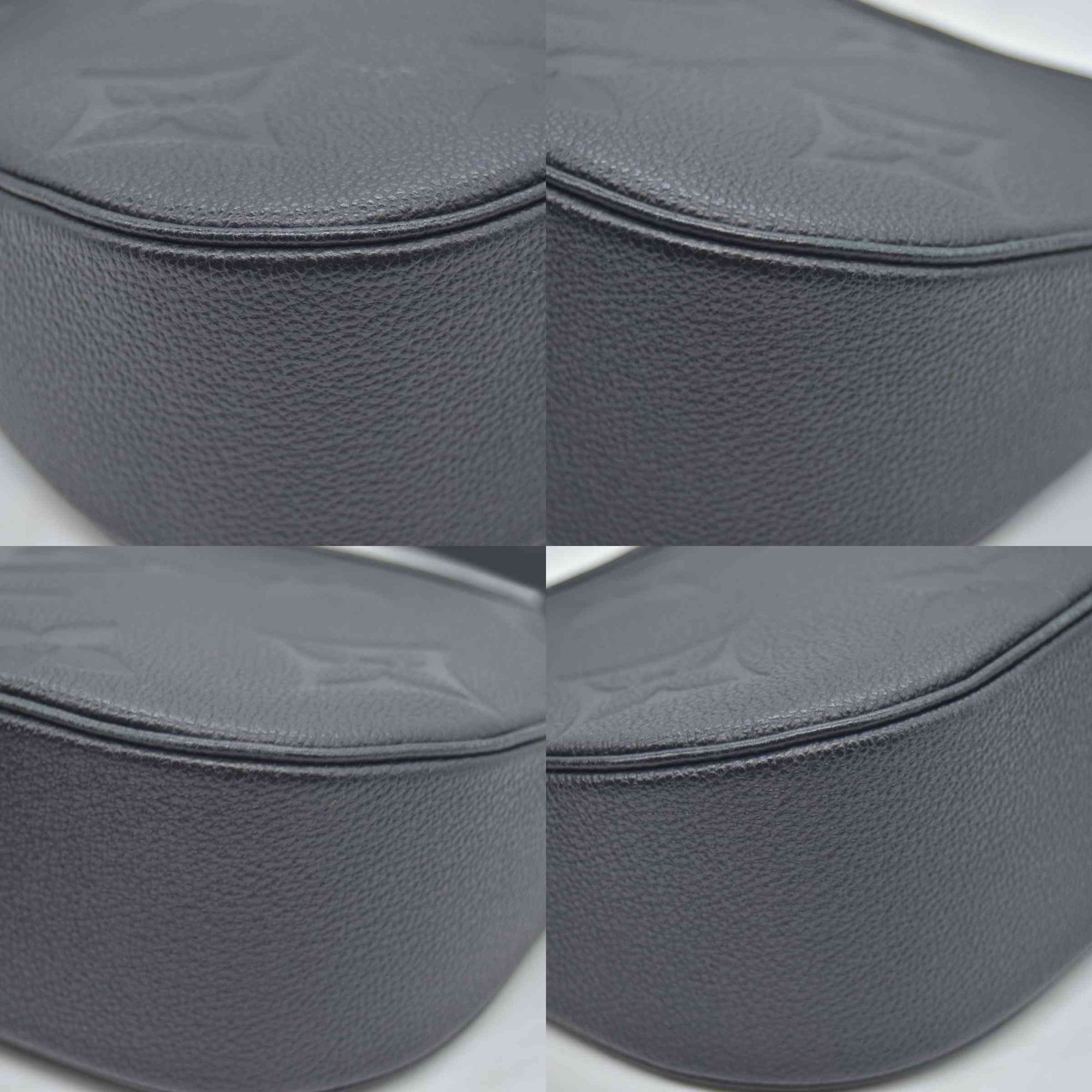 $2640  Louis Vuitton Empreinte Monogram Giant Bagatelle NM Black