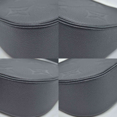 $2640  Louis Vuitton Empreinte Monogram Giant Bagatelle NM Black