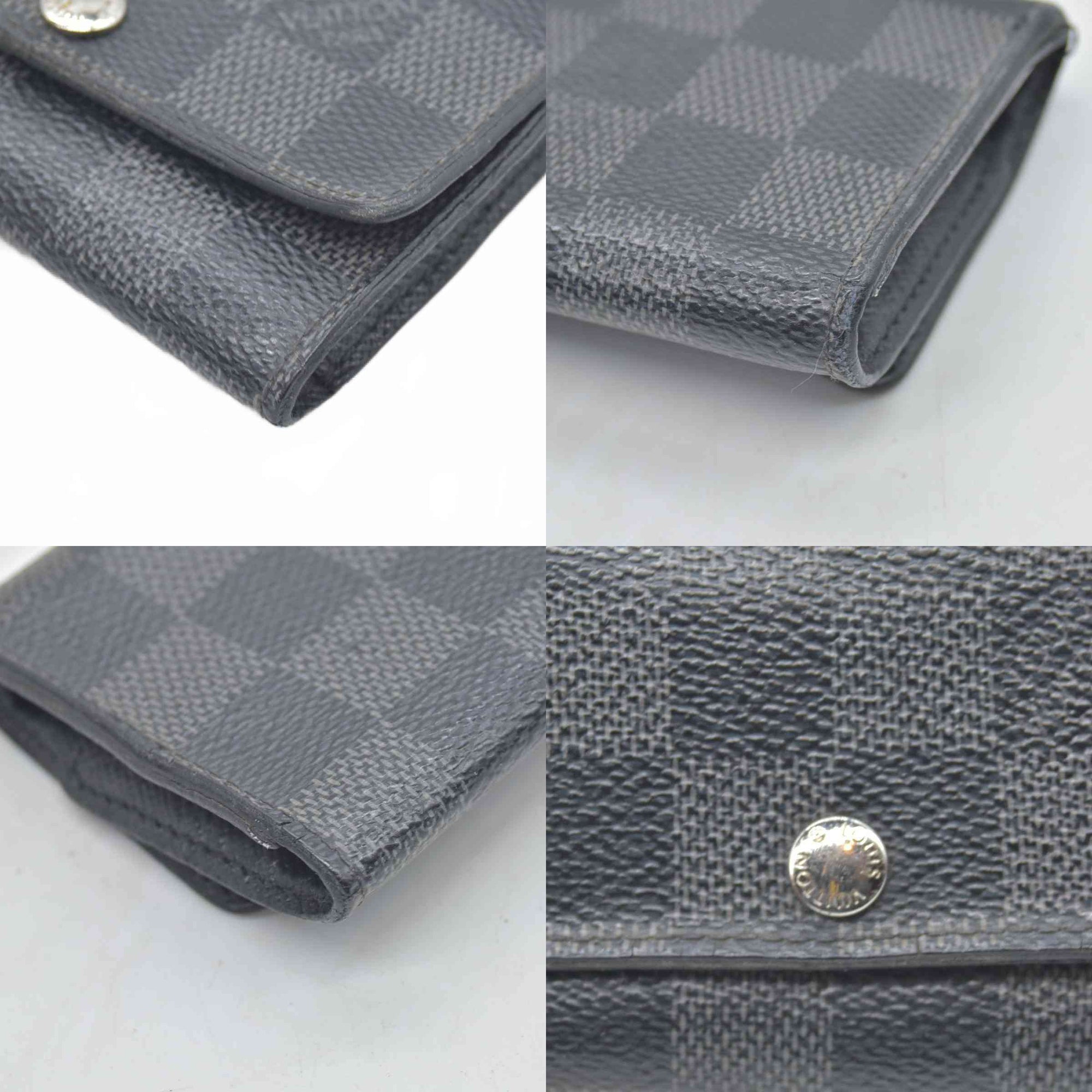 $445 Louis Vuitton Damier Graphite 6 Key Holder Consignment