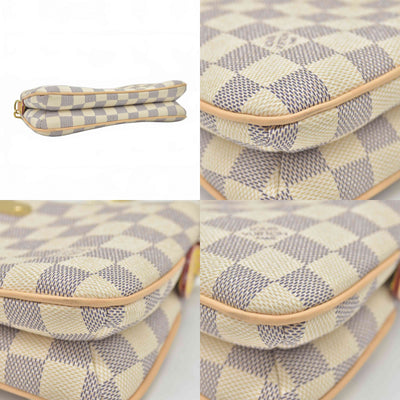 $1890 Louis Vuitton Damier Azur Liv Pochette