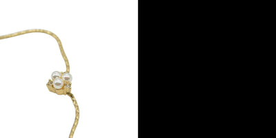 $400 Dior Vintage Faux Pearl and Crystal Pendant Necklace