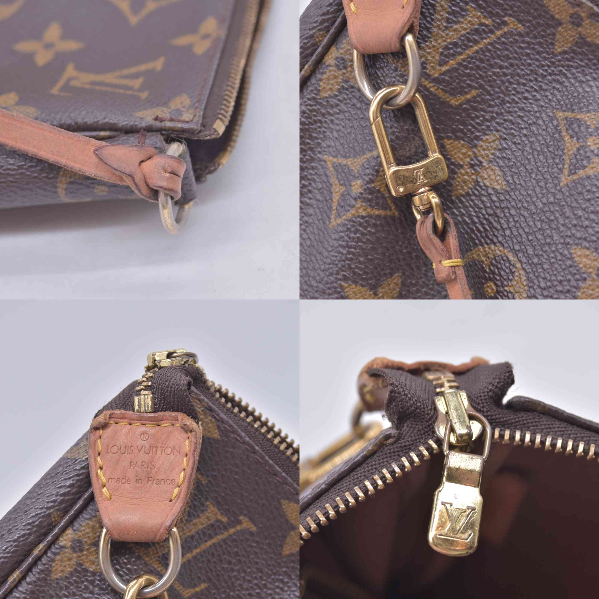 $1,290 2001 Louis Vuitton Monogram Pochette Accessories Pouch SL1001