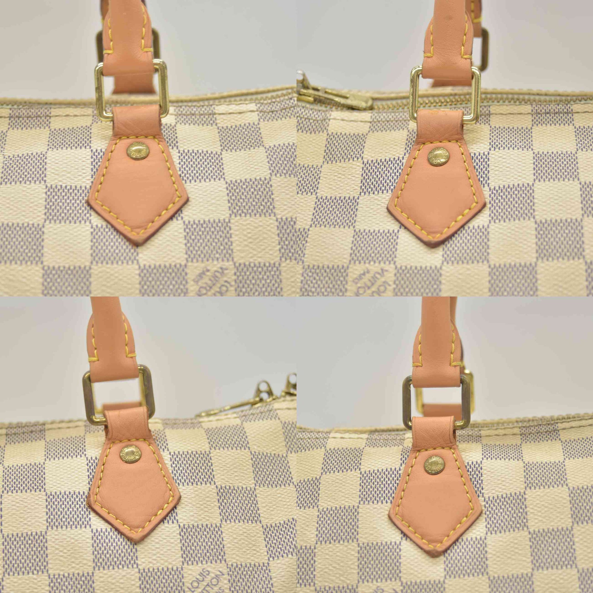 $2040 2017 Louis Vuitton Damier Azur Speedy Bandouliere 30 DU1197