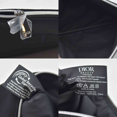Dior Black Cosmetic Clutch GWP Logo New