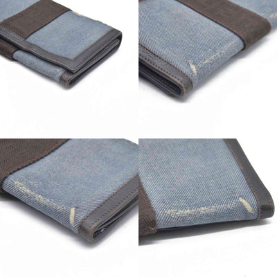 $545 Fendi Women's Wallet Jeans  Calf color leather