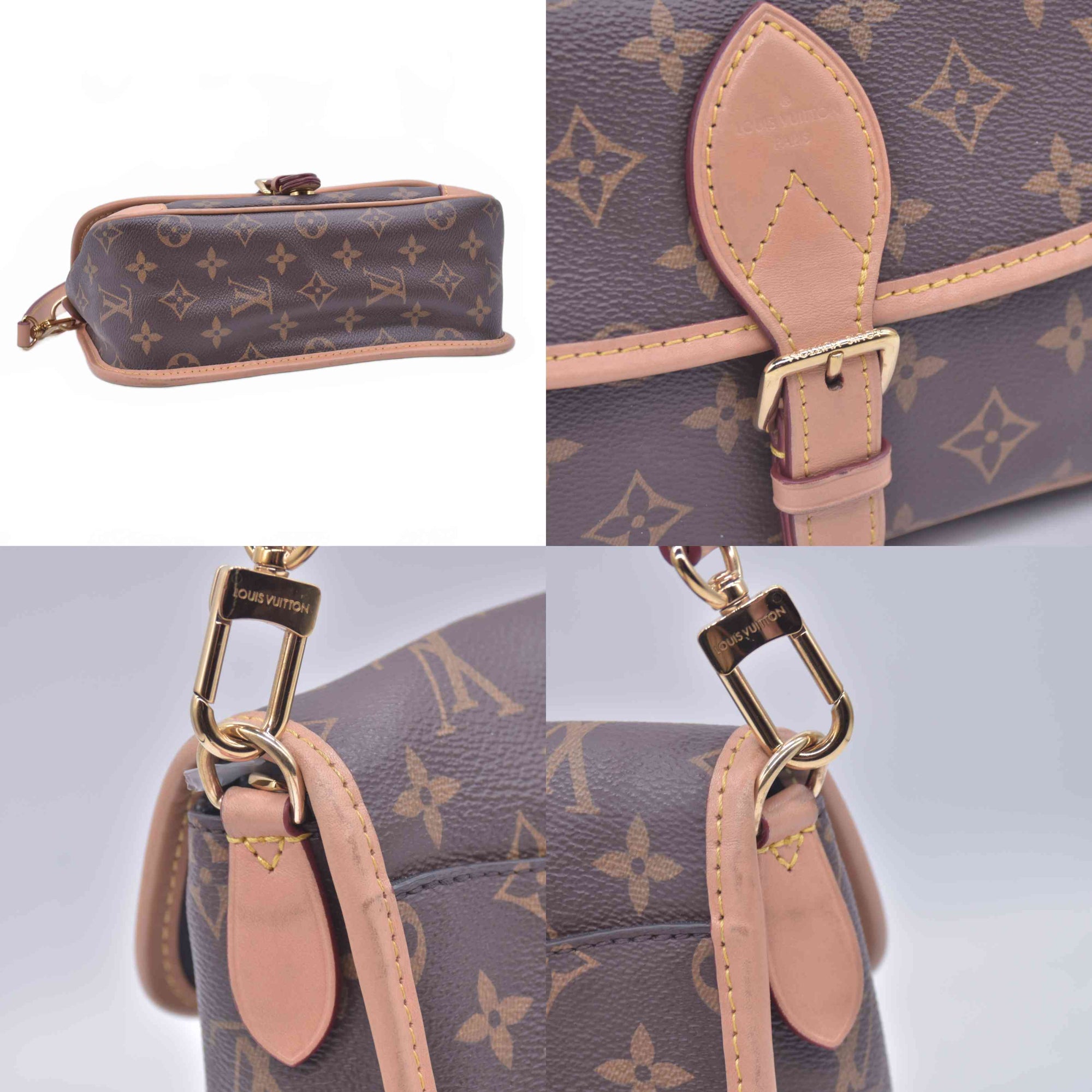 $2700 RFID Louis Vuitton Monogram Diane Black Shoulder Bag 10020762