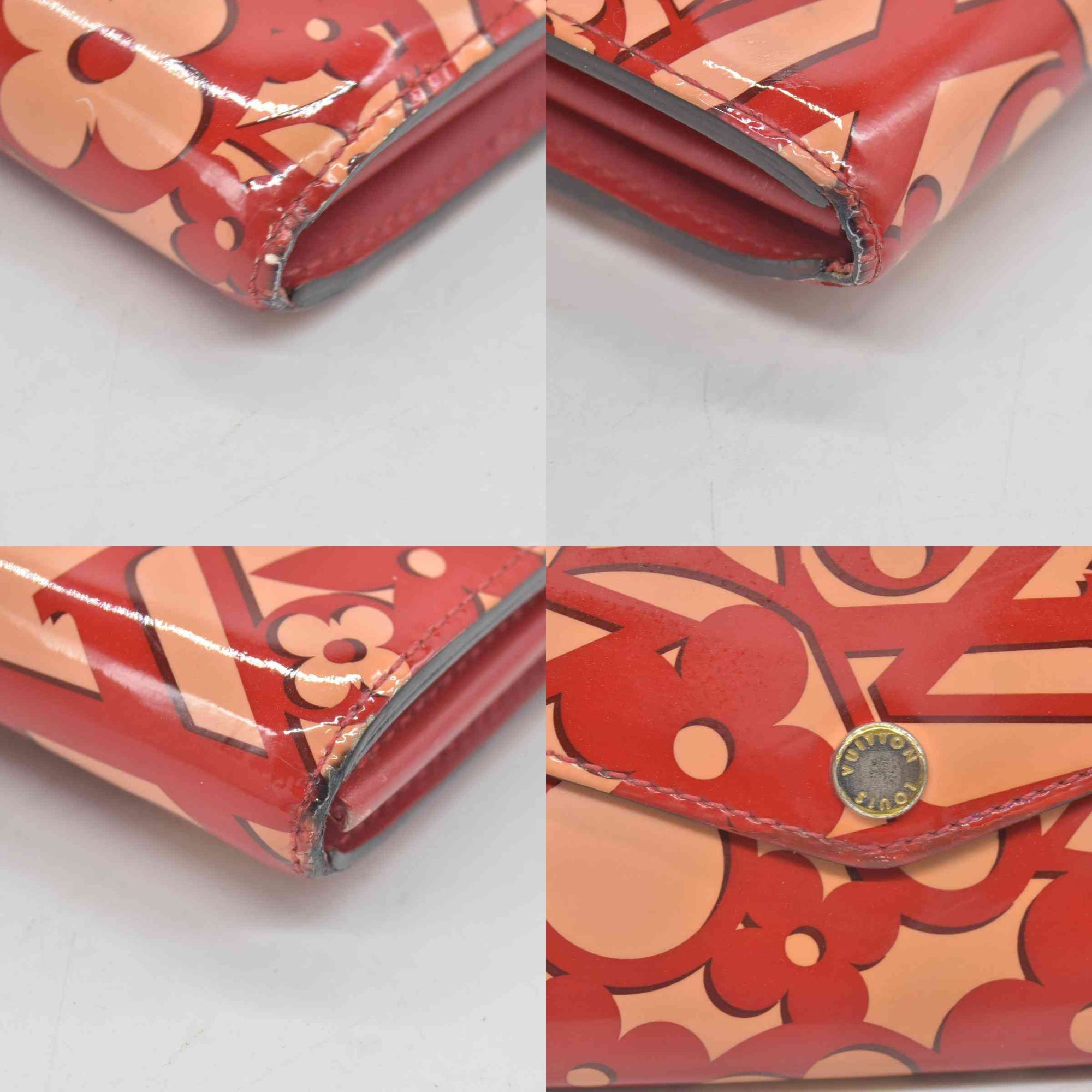 LOUIS VUITTON Vernis Sweet Monogram Sarah Wallet NM Wallet Pomme D'Amour CONSIGNMENT