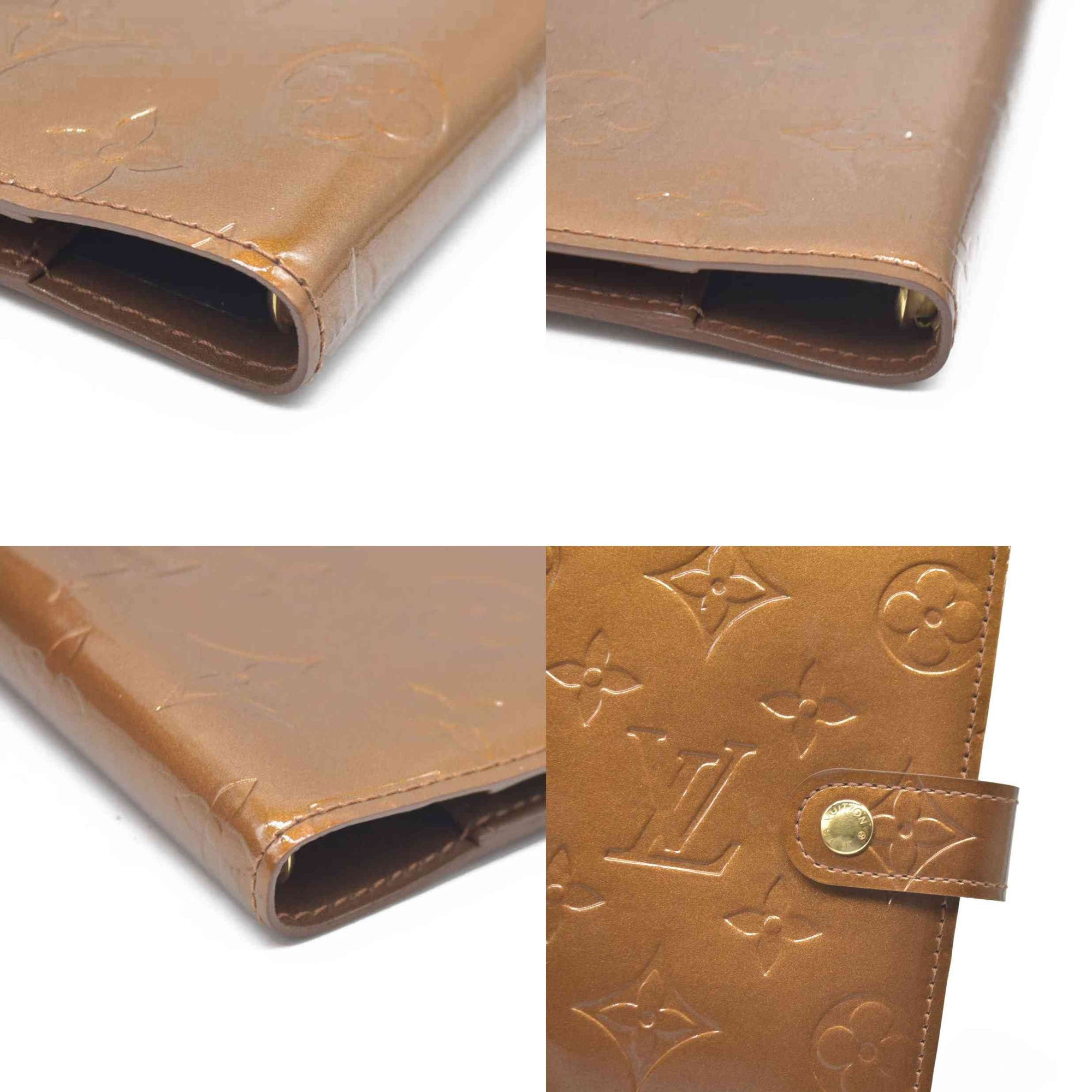 $505 LOUIS VUITTON Monogram Vernis Agenda PM Day Planner Notebook Cover