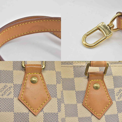 $1940 Louis Vuitton Damier Azur Speedy Bandouliere 25 DU3184