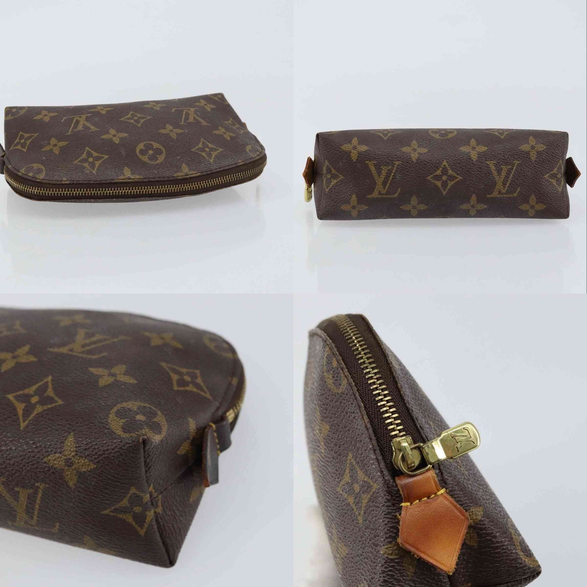 $620 2001 Louis Vuitton Monogram Cosmetic Pouch CA1021
