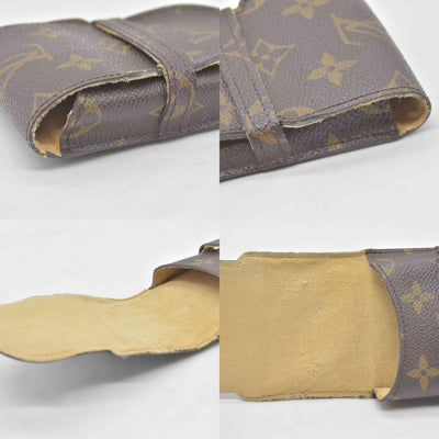 $400 2001 Louis Vuitton Monogram Glasses Sunglasses Case w Flap CONSIGNMENT SN0051