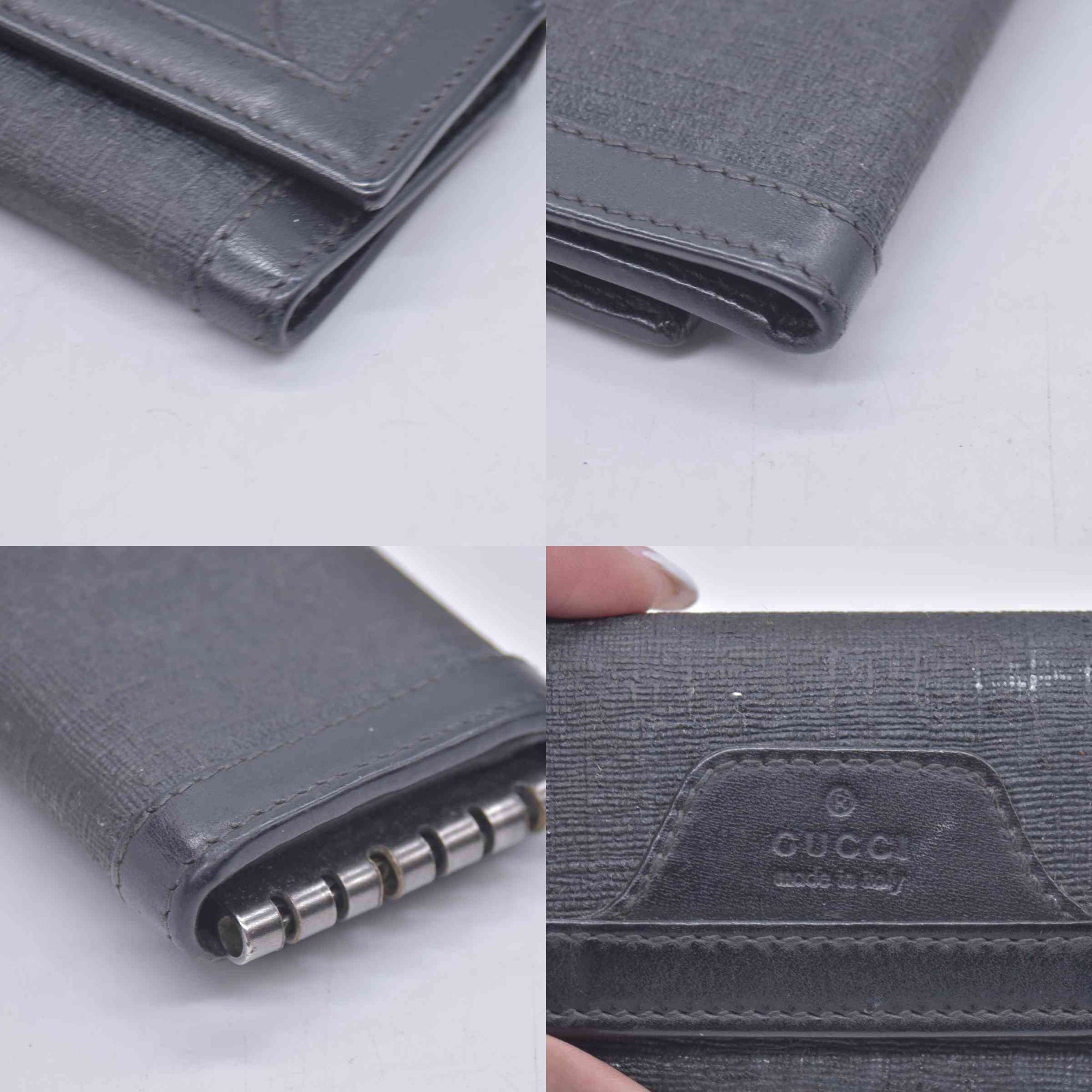 $350 Gucci  GG Supreme 6 Key Holder CONSIGNMENT 10020914