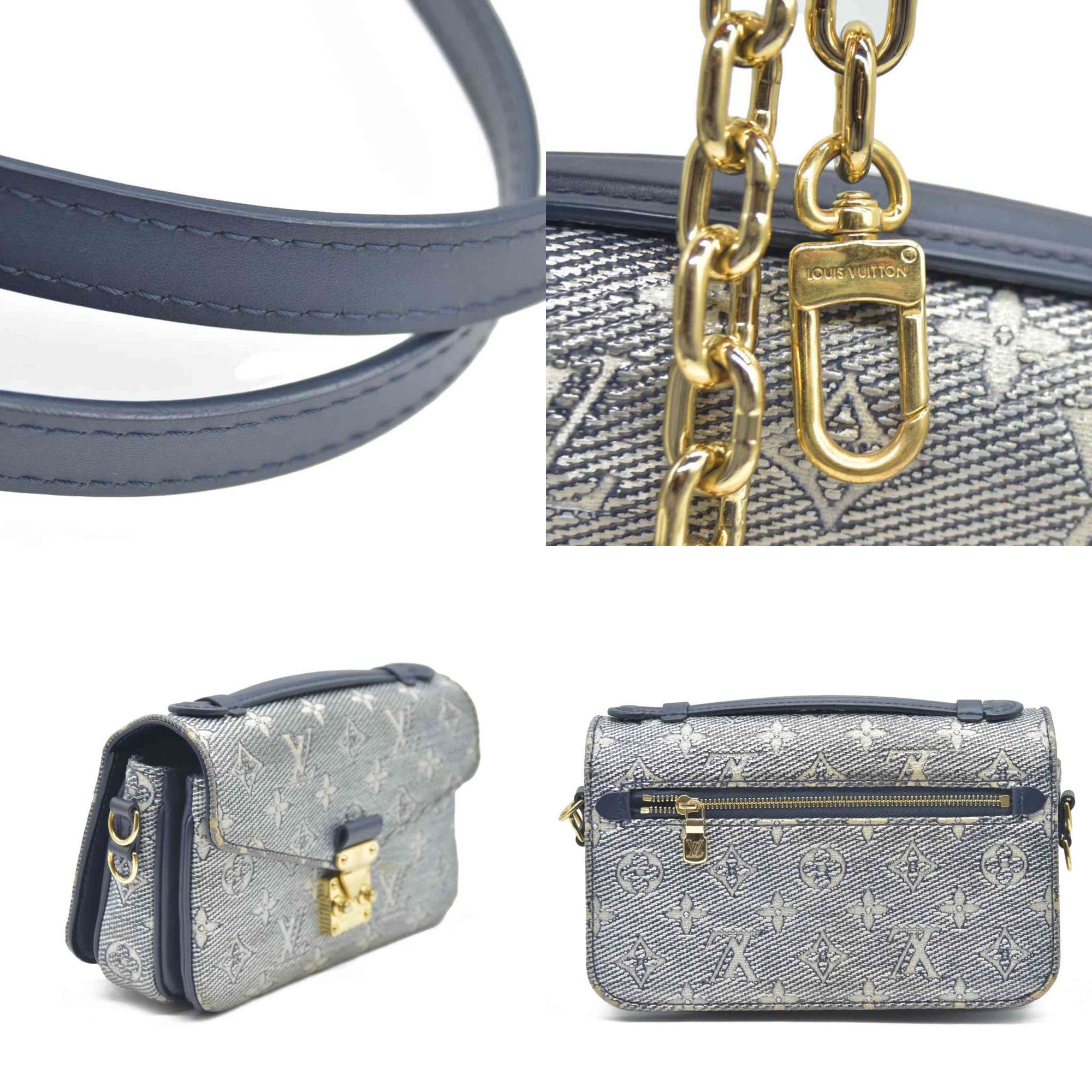 Louis Vuitton  Monoglam Pochette Metis East West Blue