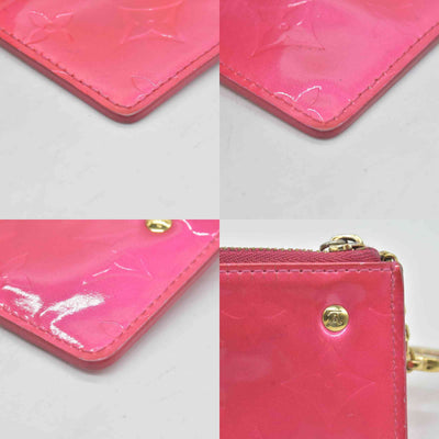 $490 Louis Vuitton Vernis Key Pouch Framboise CONSIGNMENT