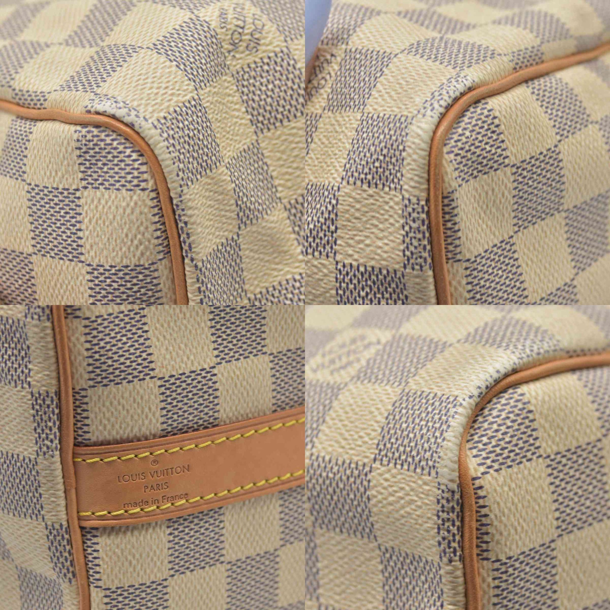 $1940 Louis Vuitton  Damier Azur Speedy Bandouliere 25 DU3165