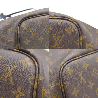 Louis Vuitton LV Monogram Neverfull Inside Out w/Pouch MM Navy