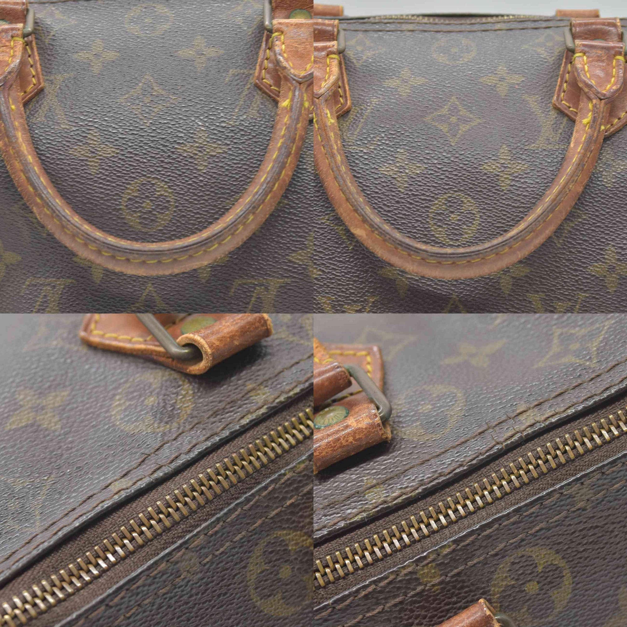 $1550 Louis Vuitton Monogram Speedy 30 Hand Bag 883 March 1988