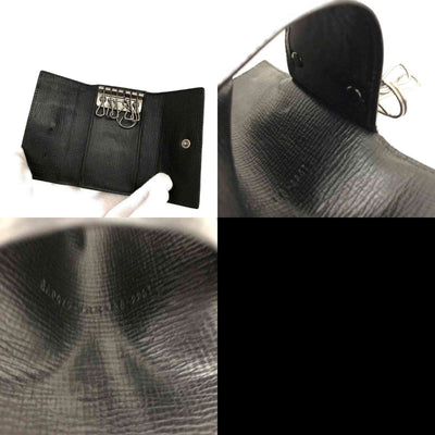 PRE-ORDER FENDI Zucca PVC 6 Ring Key Case Black