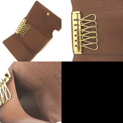 $355 Louis Vuitton Monogram Multicles 6 Ring Key Case Brown CT0969