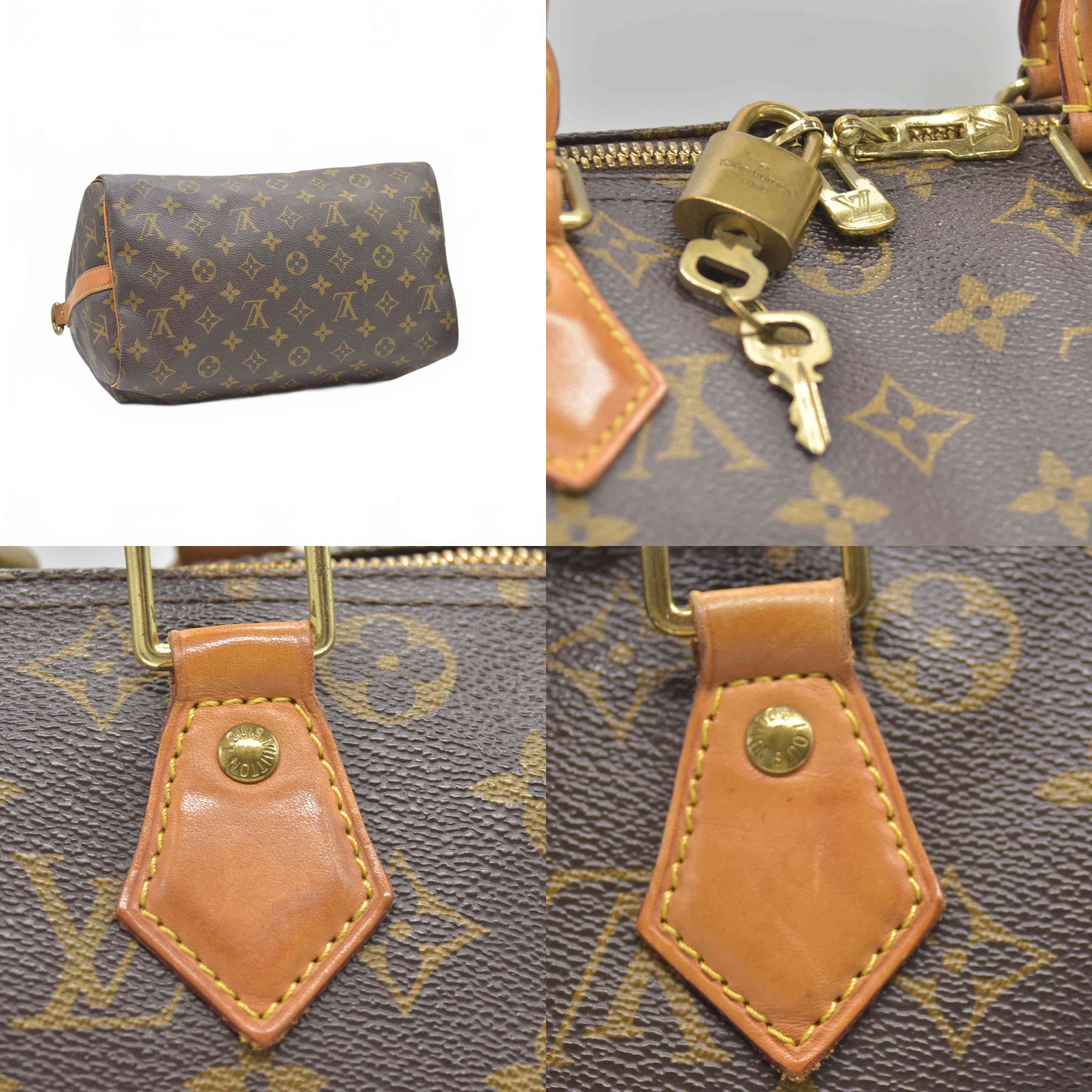 $1980 2015 Louis Vuitton  LV Monogram Speedy Bandouliere 30 SD2155