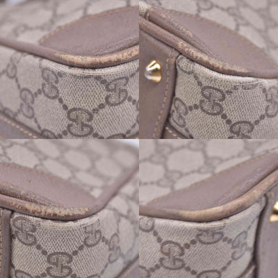 $800 Gucci Vintage GG Supreme Boston Satchel Top Handle Bag CONSIGNMENT 10020769