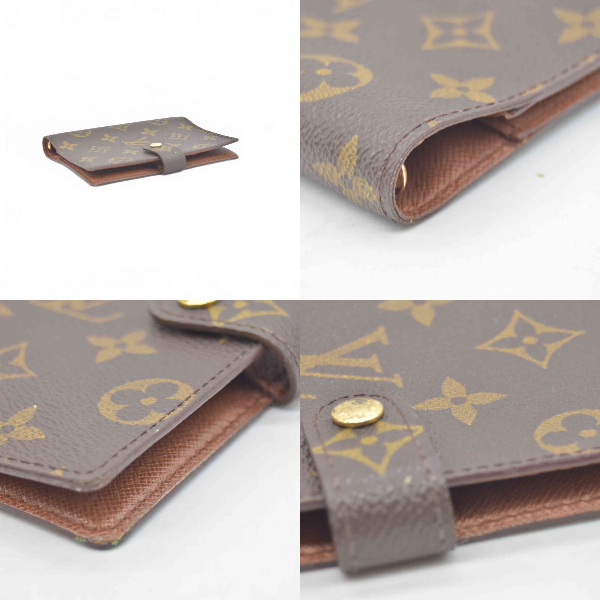 $505 1997 Louis Vuitton Monogram Agenda Cover Small CA1907