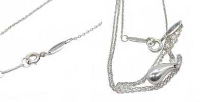 $360 Tiffany & Co Elsa Peretti Teardrop Pendant Sterling Silver