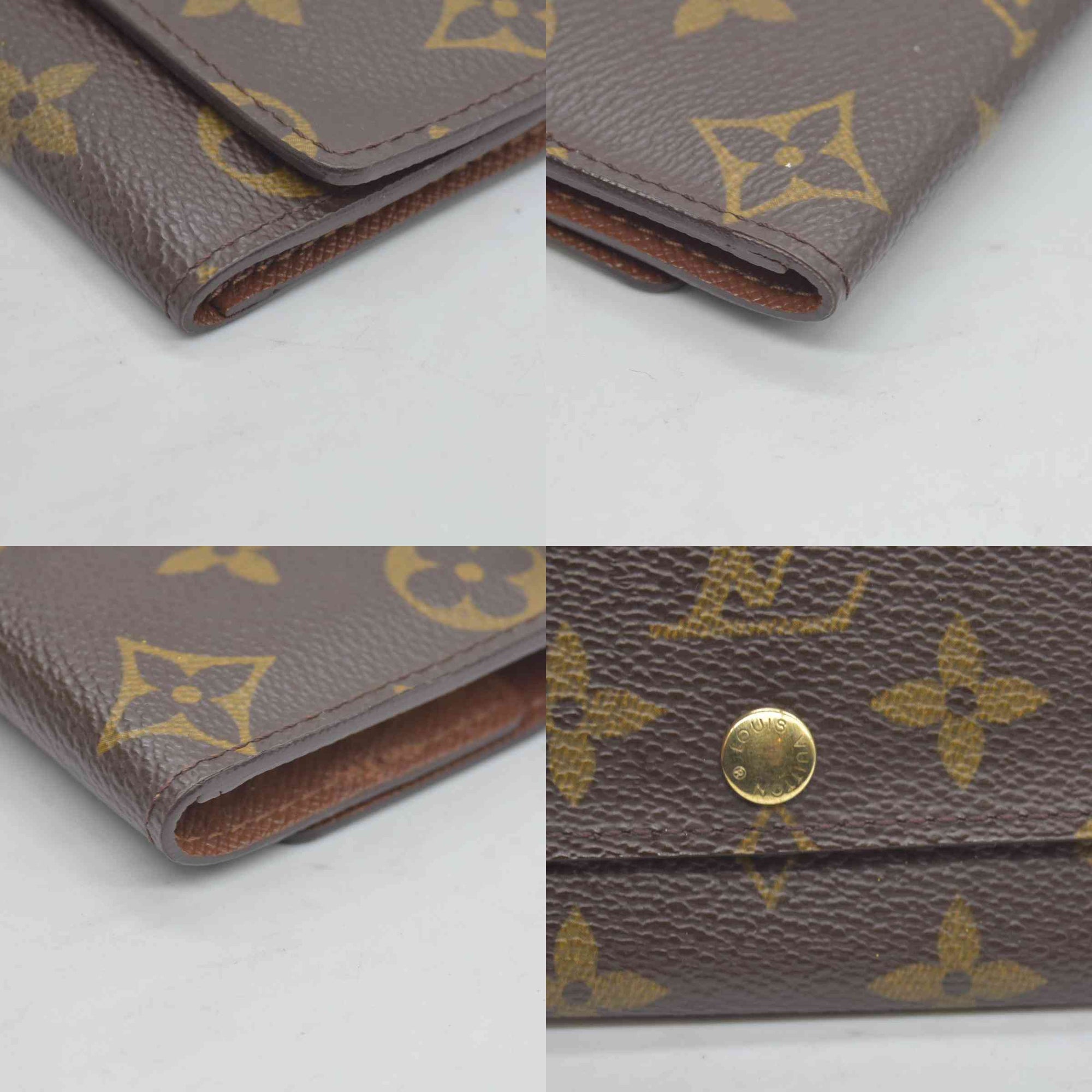 $355 2004 Louis Vuitton Monogram Multicles 6 Ring Key Case Brown CT0074