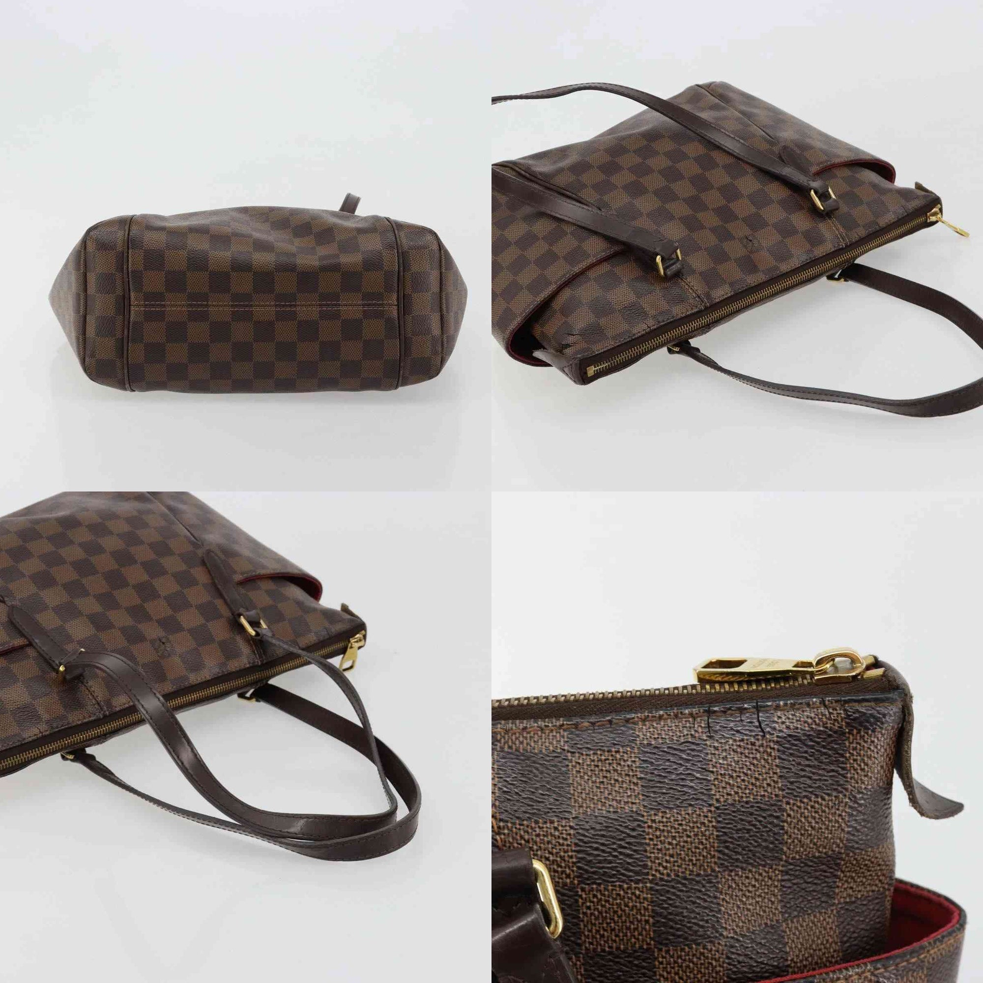 $1,350 2014 Louis Vuitton Damier Ebene Totally PM Tote Bag TJ2104