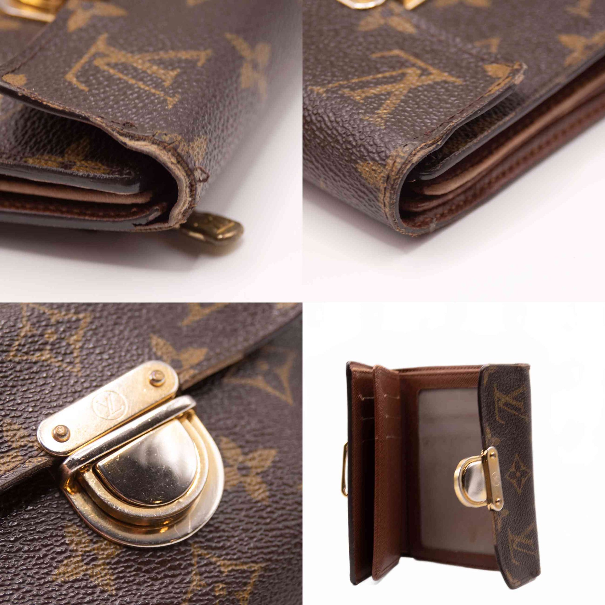 $705 2005 Louis Vuitton Monogram Koala Compact Wallet TH0065