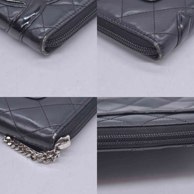 $1150 CHANEL Chanel Black Caviar CC Zip Organizer Wallet CONSIGNMENT 10021557