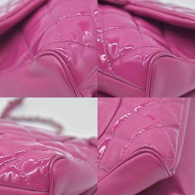 Chanel CC Quilted Patent Leather Crossbody Bag