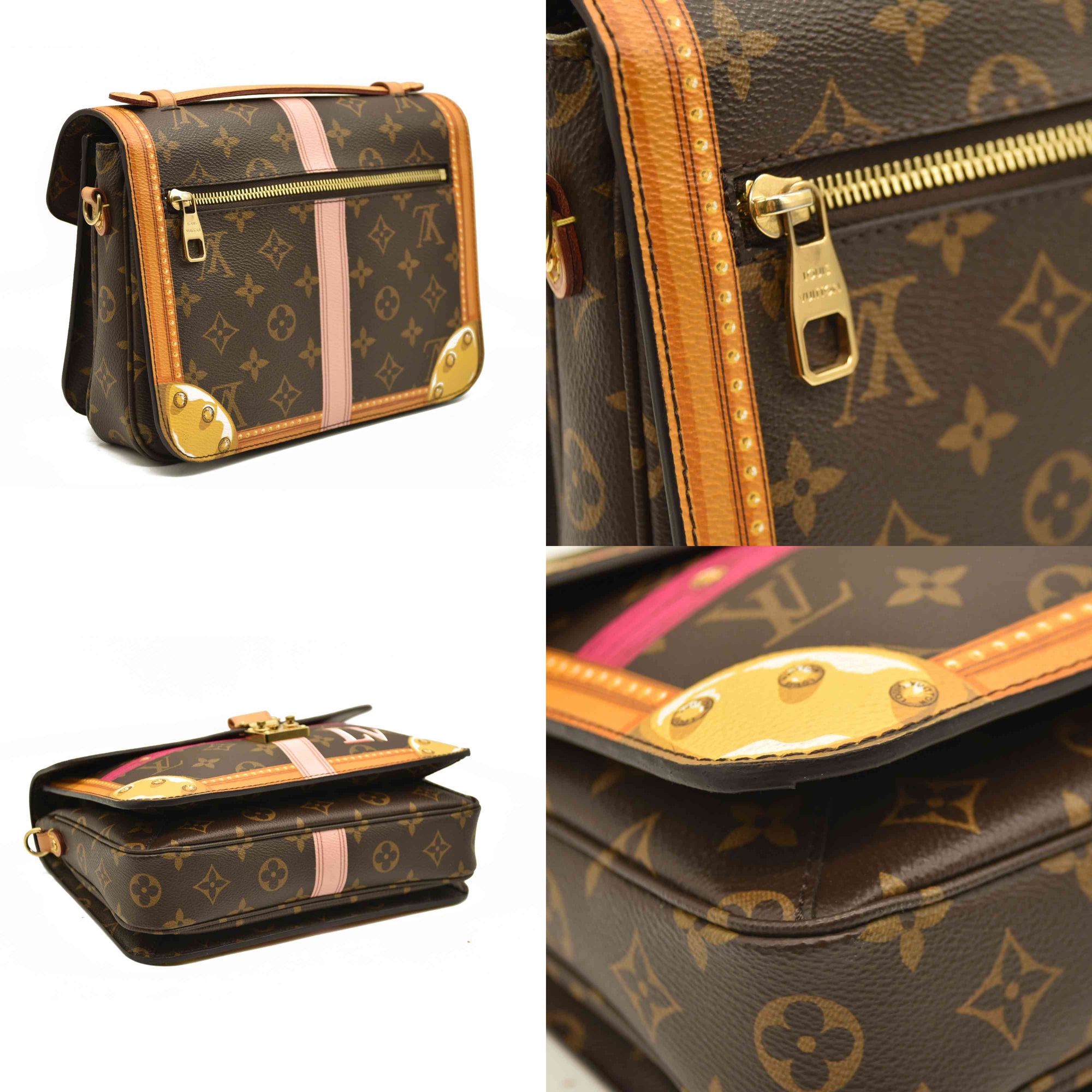 Louis Vuitton  Monogram Summer Trunks Pochette Metis DR1118