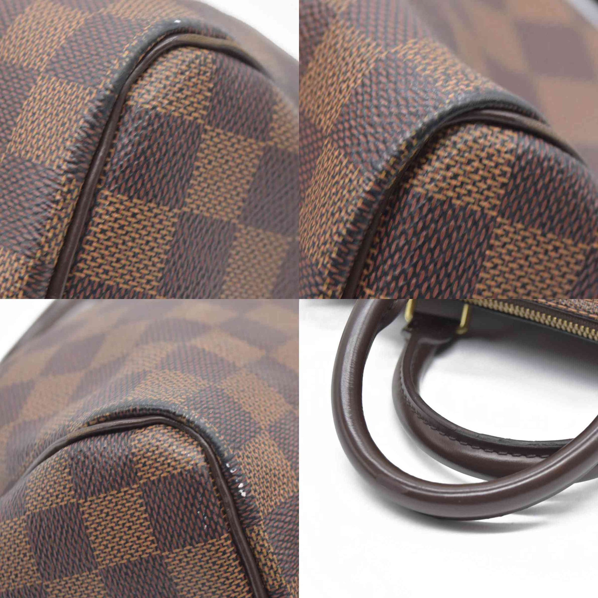 $1940 Louis Vuitton Damier Ebene Speedy Bandouliere 25