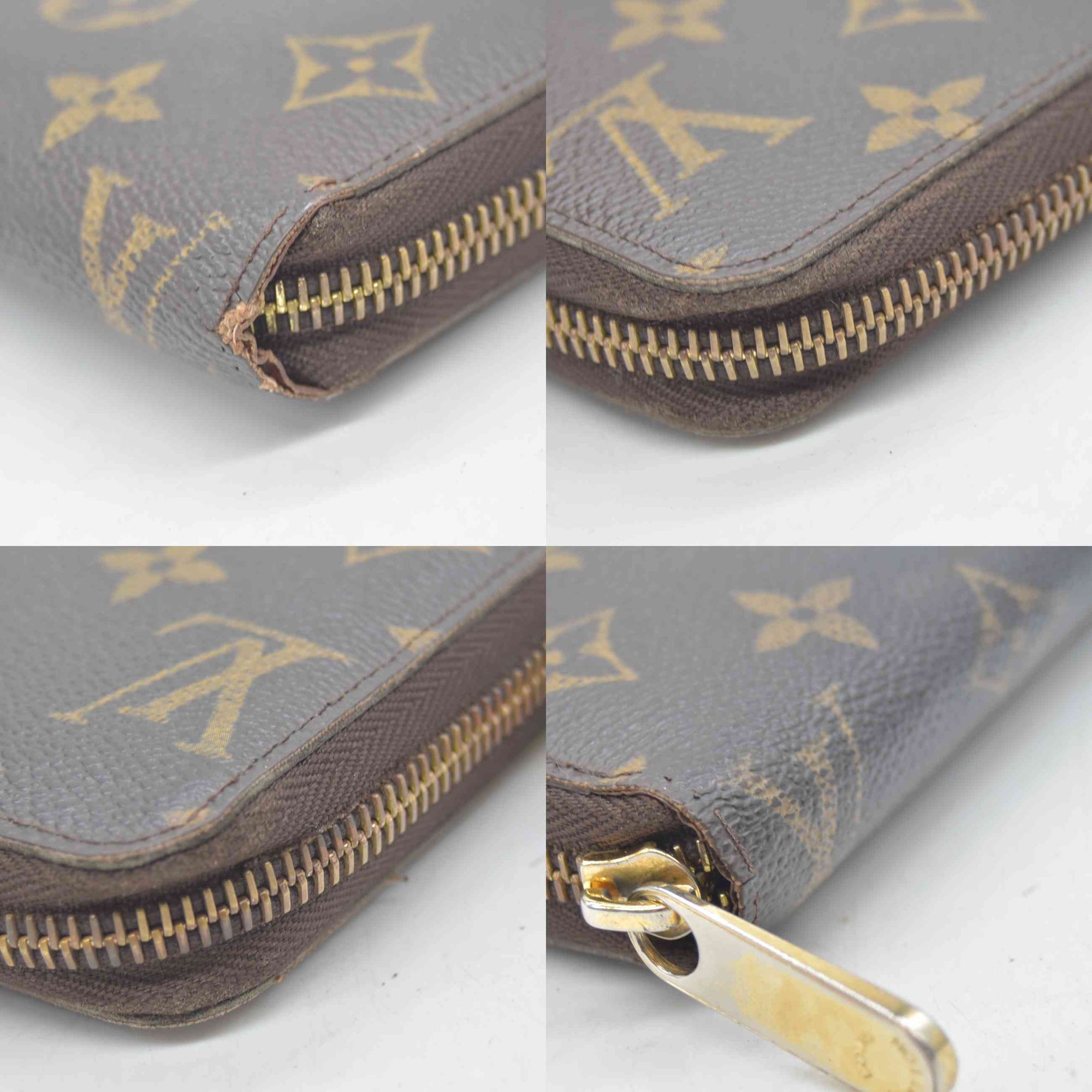 $960 2009 Louis Vuitton Monogram Zippy Wallet  CA3039