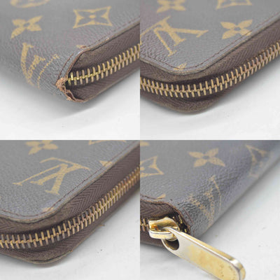 $960 2009 Louis Vuitton Monogram Zippy Wallet  CA3039