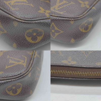 $1290 2001 Louis Vuitton Accessories Pouch Pochette Accessoires Brown Monogram SD0061