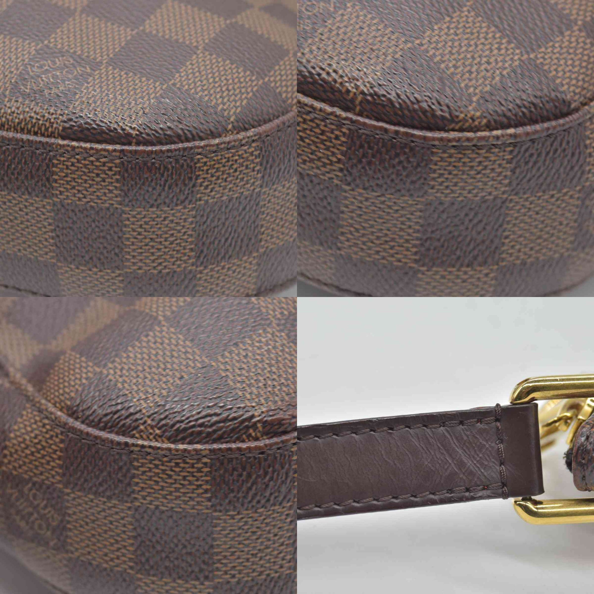 $1520 2018 Louis Vuitton Damier Ebene South Bank Besace DR0198