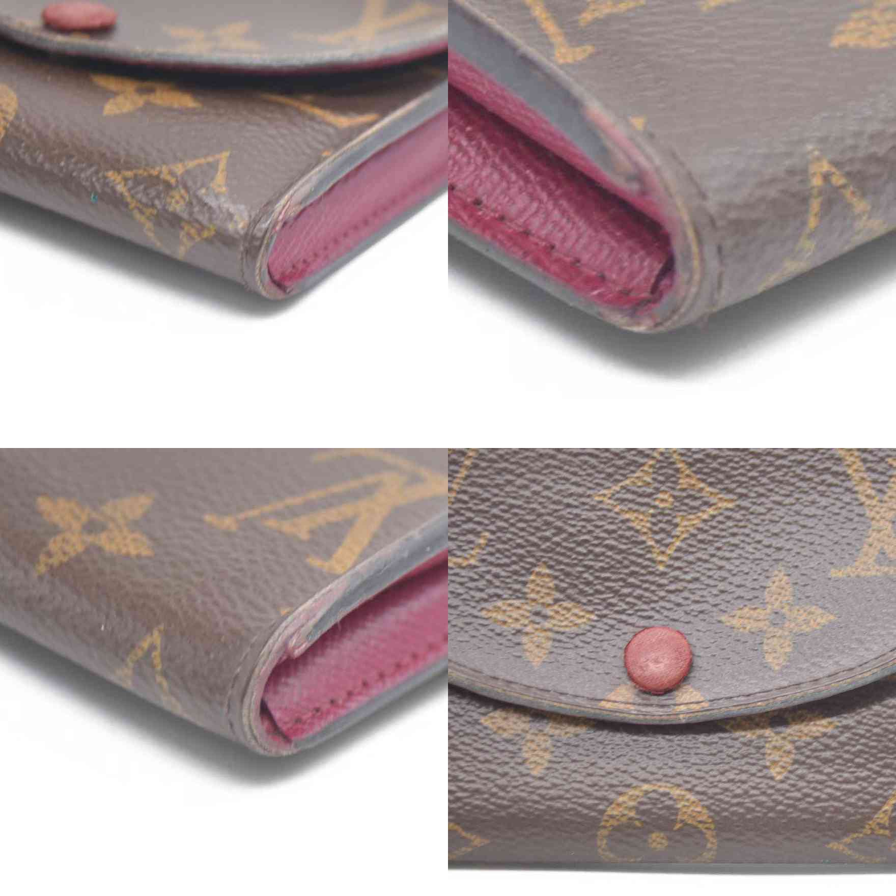 Louis Vuitton Monogram Porte Monnaie Rosalie Coin Purse Wallet Brown UB2108